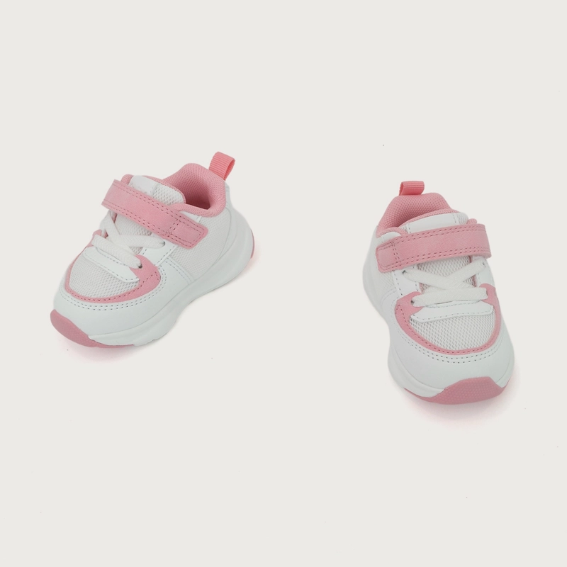ZAPATILLA PRIMEROS PASOS SPORT BLANCO CON ROSADO NIÑA - 4