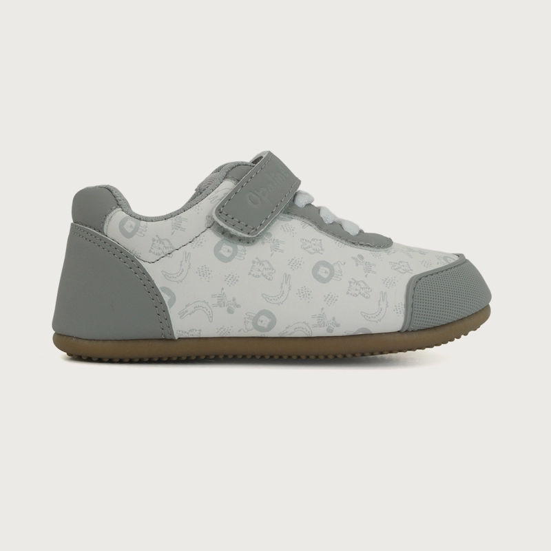ZAPATILLA SUELA FLEXIBLE GRIS CLARO NIÑO - 2