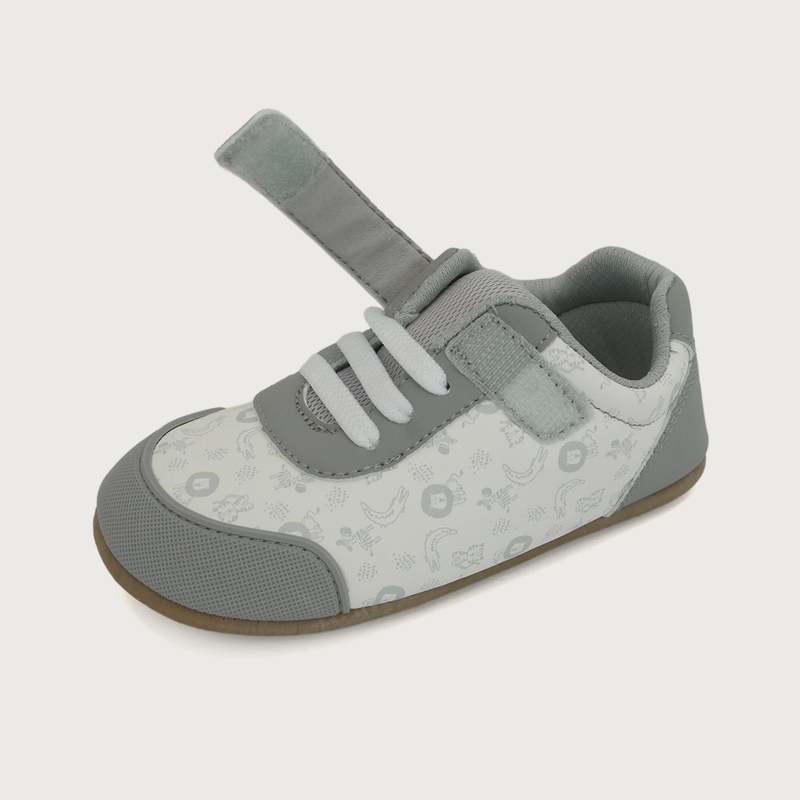ZAPATILLA SUELA FLEXIBLE GRIS CLARO NIÑO - 6