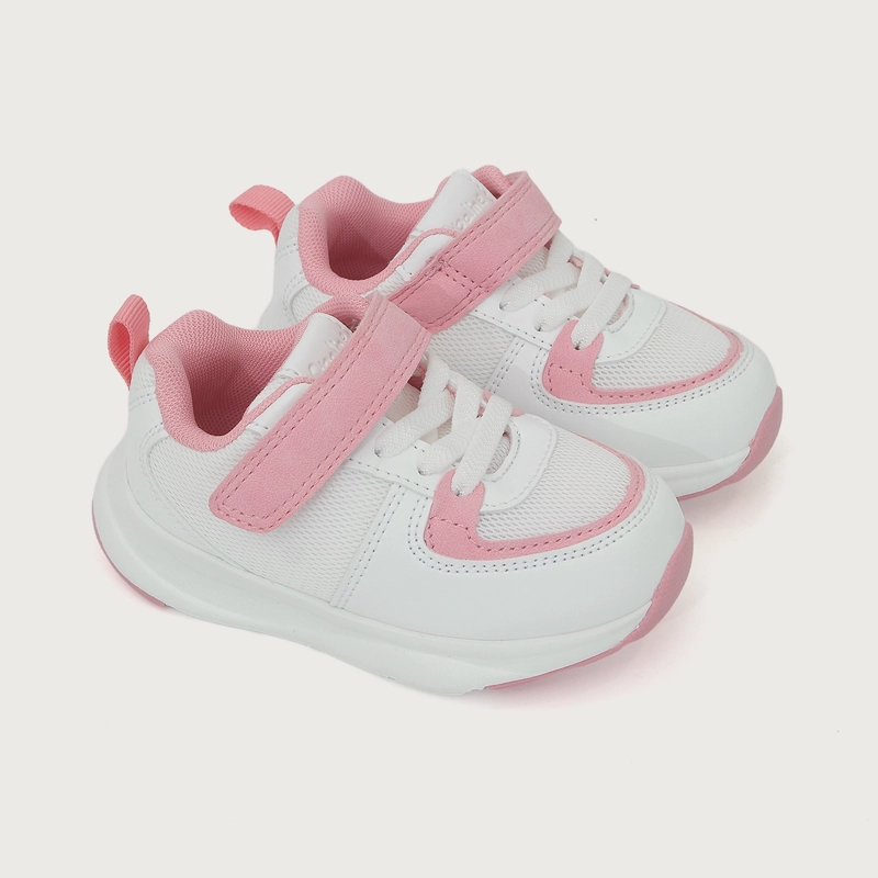ZAPATILLA SPORT BLANCO CON ROSADO NIÑA - 1