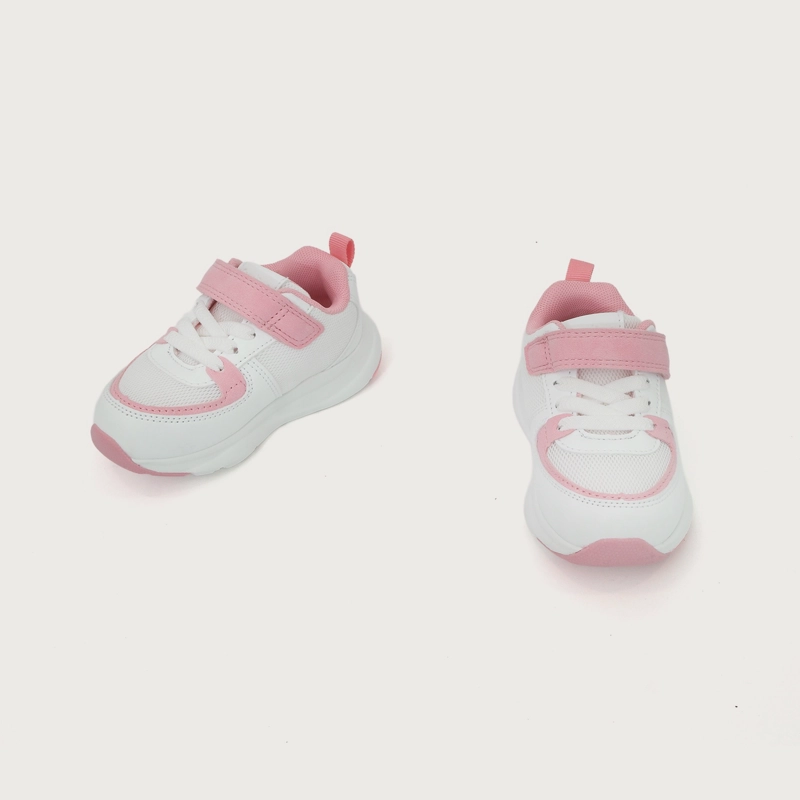 ZAPATILLA SPORT BLANCO CON ROSADO NIÑA - 4