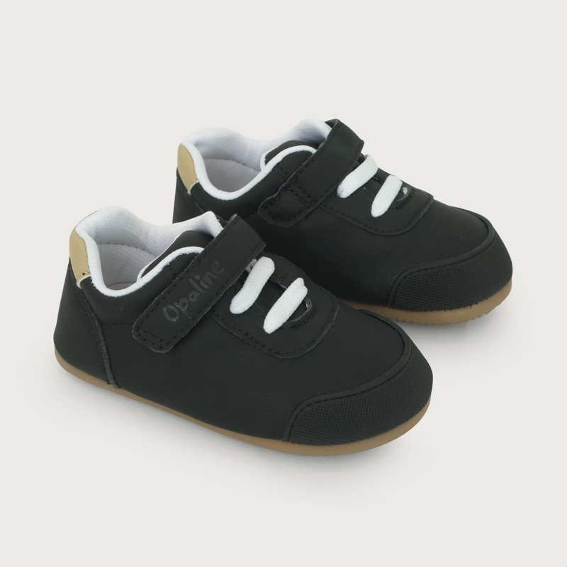 ZAPATILLA PRIMEROS PASOS SUELA FLEXIBLE NEGRO NIÑO - 1