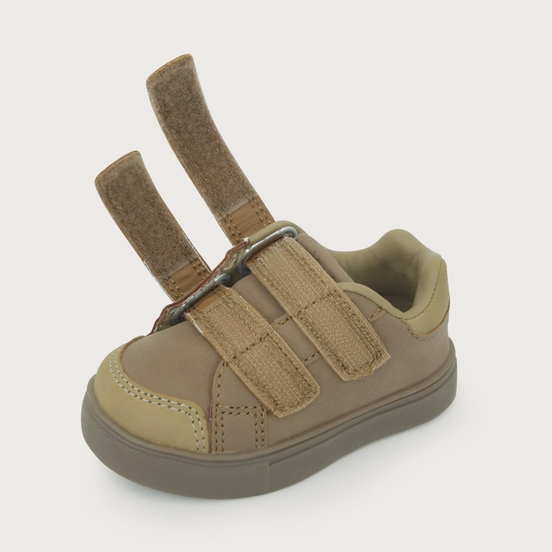 ZAPATO TEJIDO PASOS  CEREMONIA CAMEL NIÑO - 6