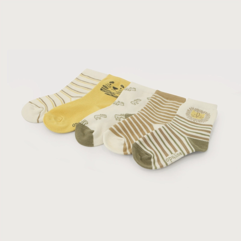PACK 5 CALCETIN GRIS/AMARILLO INFANT NIÑO - 2