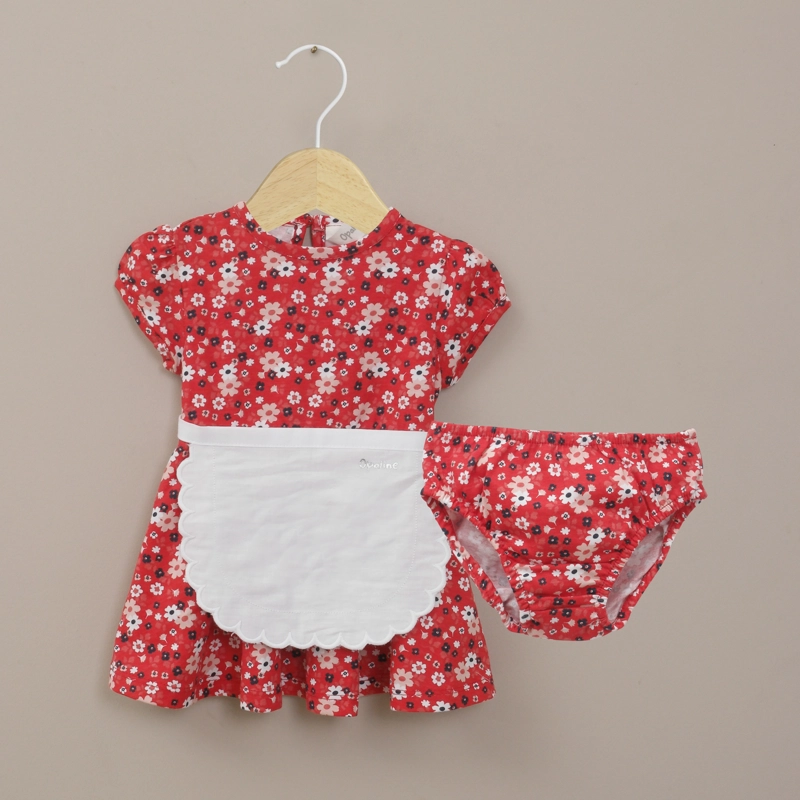 VESTIDO FIESTAS PATRIAS ROJO BEBE  NIÑA - 2