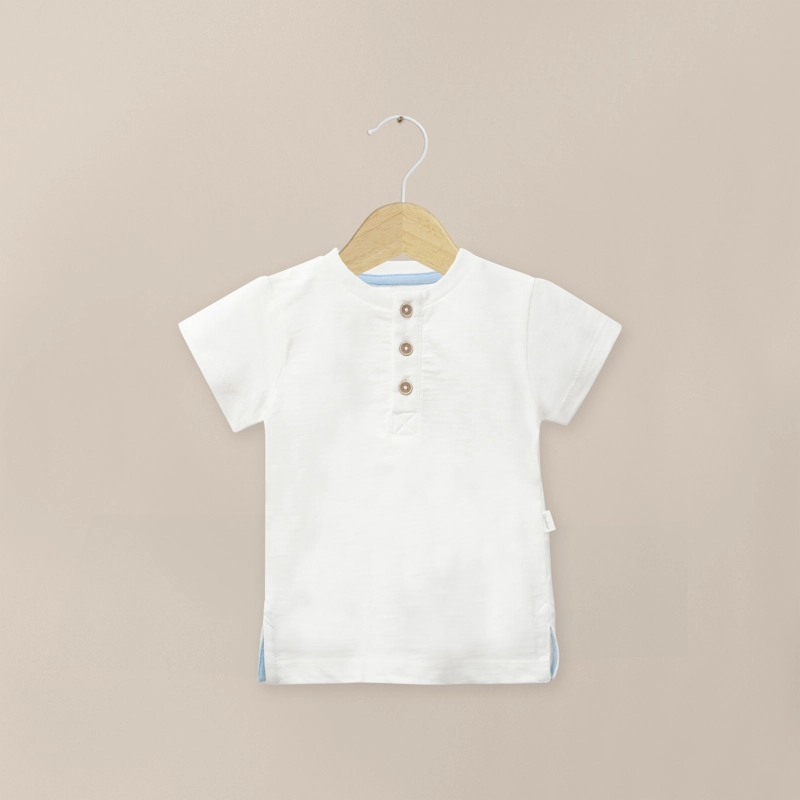 POLERA CUELLO MAO BLANCA INFANT NIÑO - 1