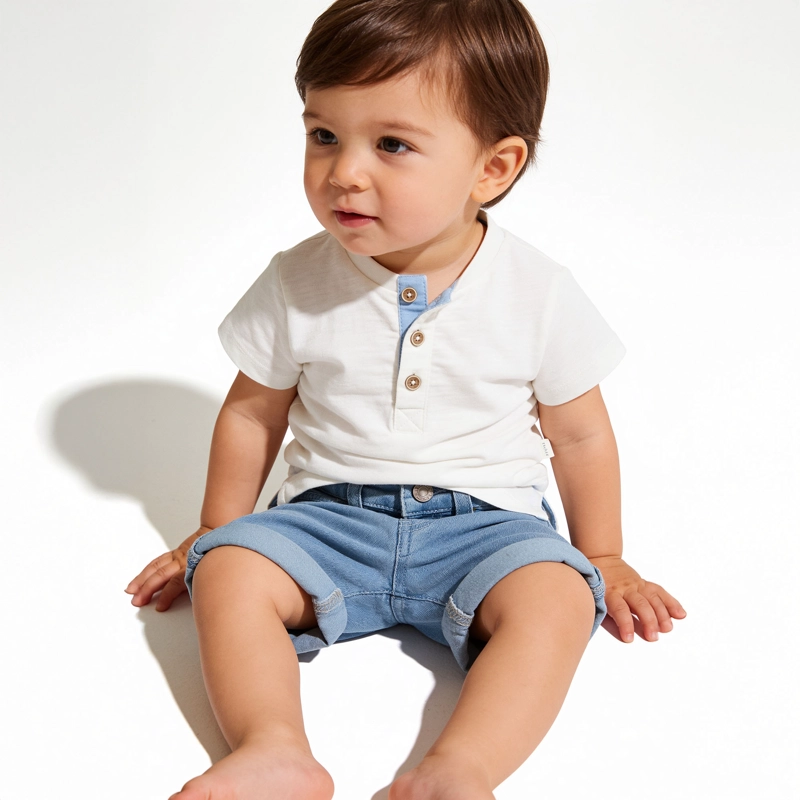 POLERA CUELLO MAO BLANCA INFANT NIÑO - 2