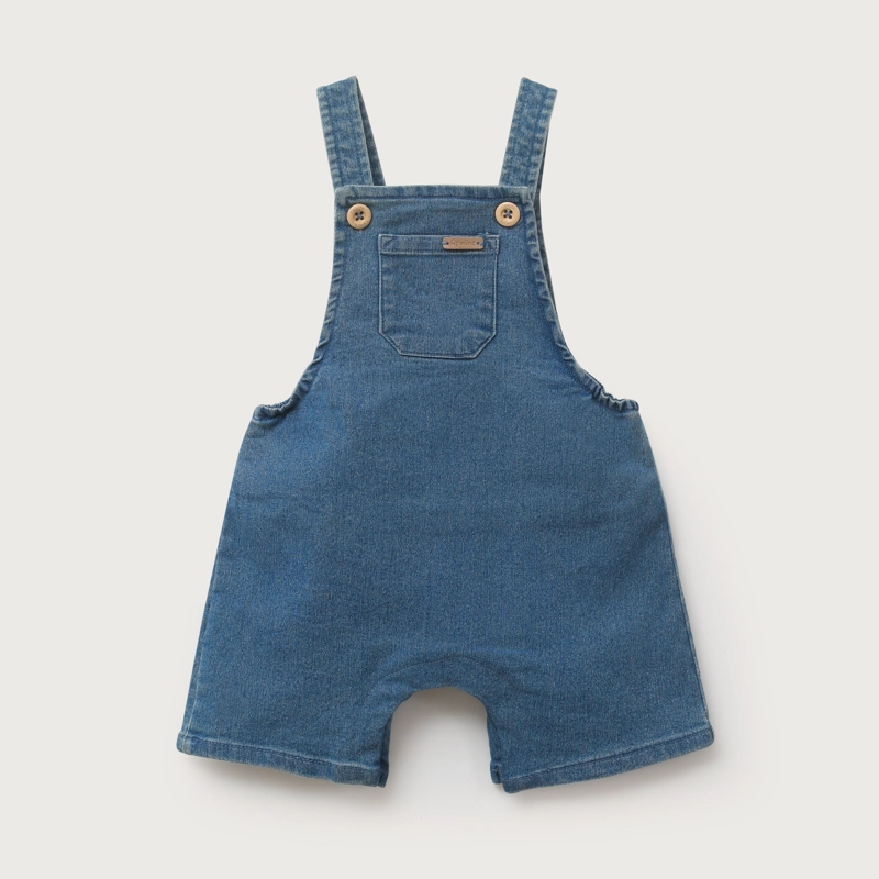 JARDINERA DENIM BEBE UNISEX - 2