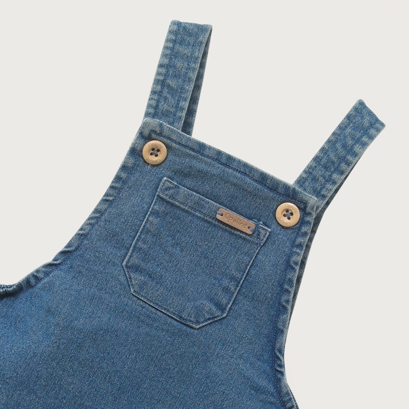 JARDINERA DENIM BEBE UNISEX - 4