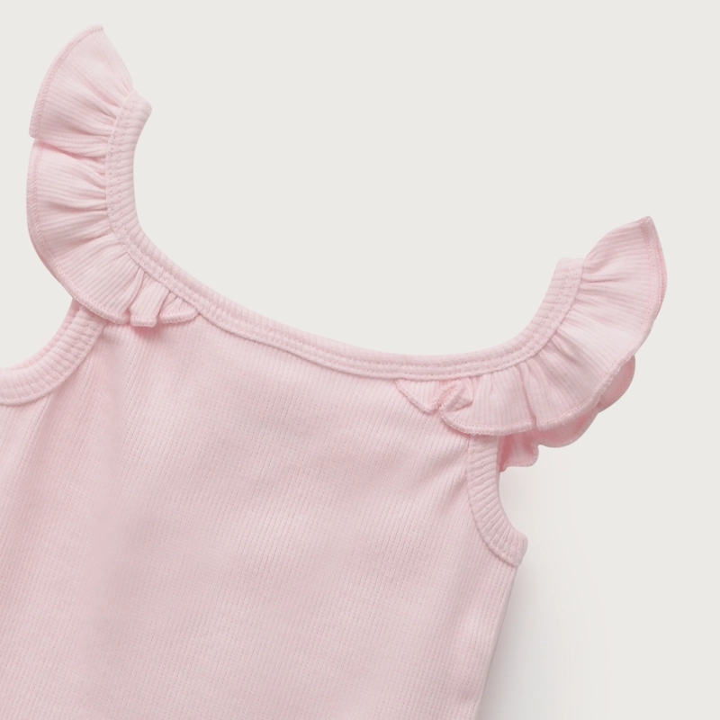 POLERA RIB ROSADA INFANT NIÑA - 4