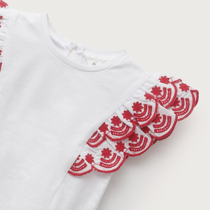 POLERA MANGA VUELOS BLANCA INFANT NIÑA - 4