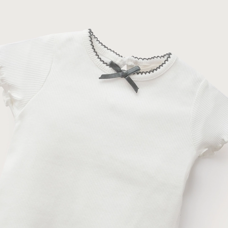 POLERA RIB CINTA BLANCA INFANT NIÑA - 4