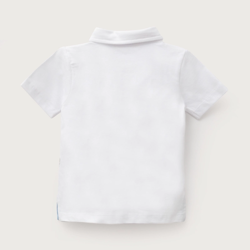 POLERA CUELLO CAMISERO BLANCA INFANT NIÑO - 3