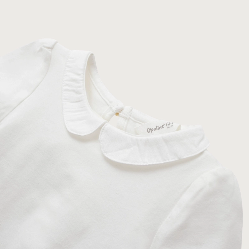 POLERA CON CUELLO BLANCA INFANT NIÑA - 4