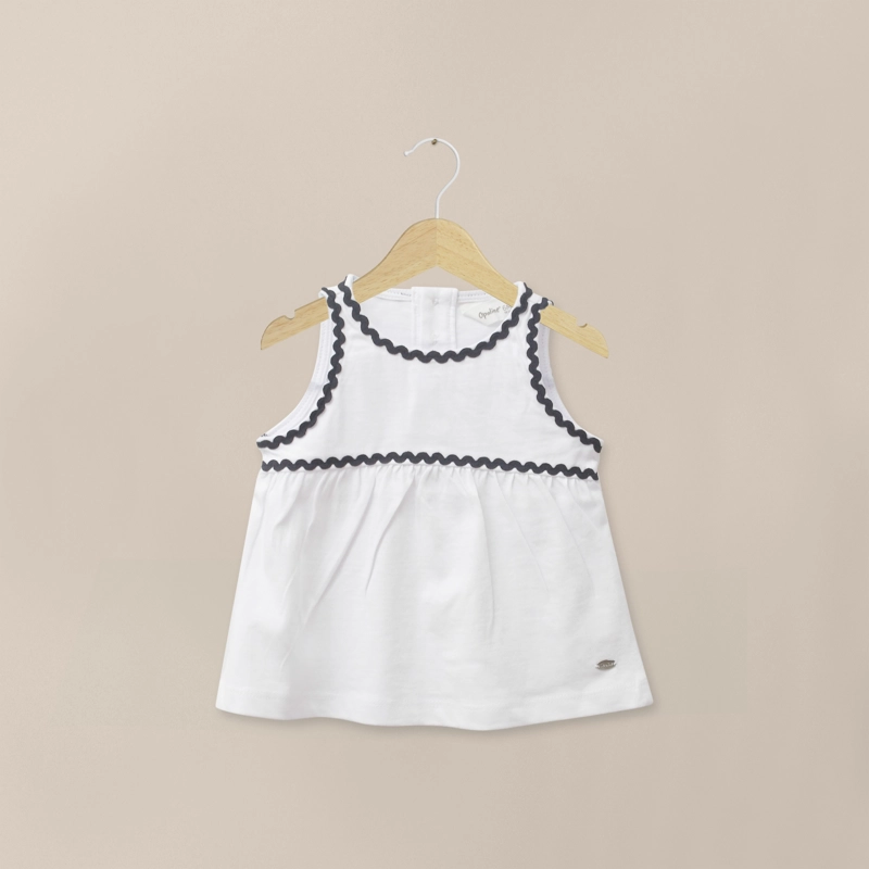 POLERA BLANCA DETALLES INFANT NIÑA - 1