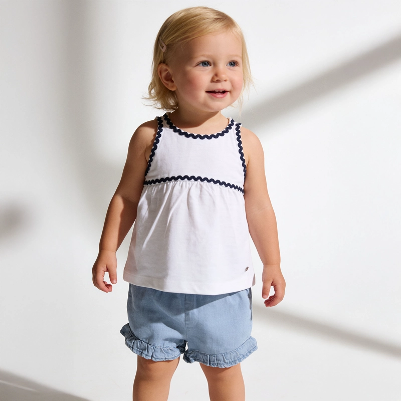 POLERA BLANCA DETALLES INFANT NIÑA - 2