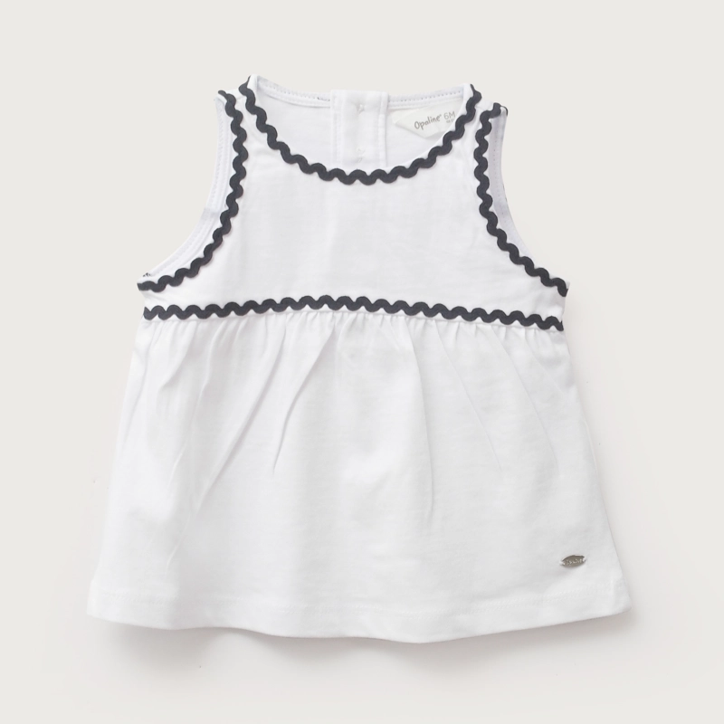 POLERA BLANCA DETALLES INFANT NIÑA - 2