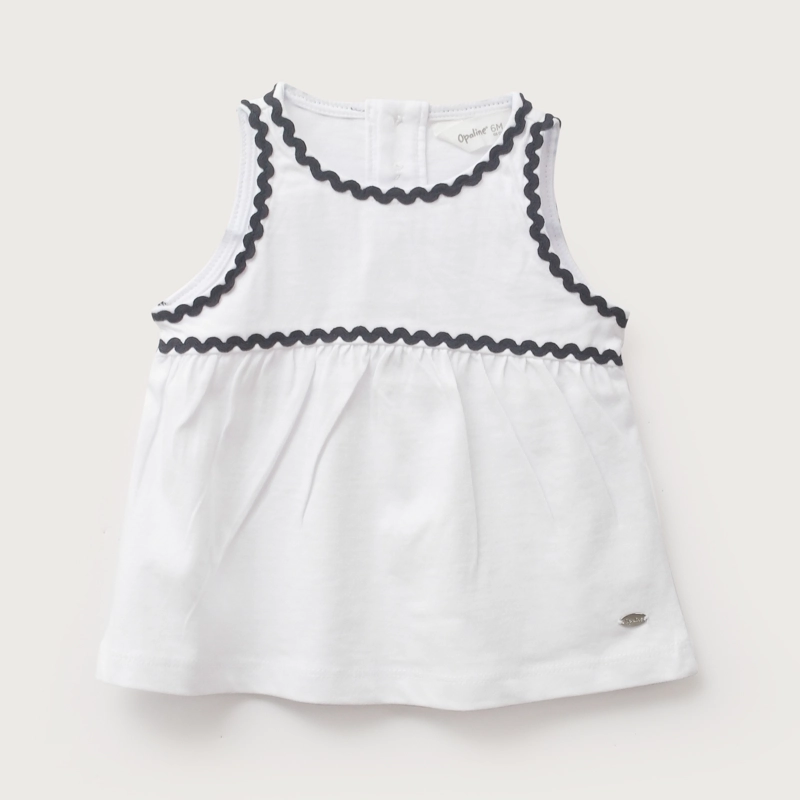 POLERA BLANCA DETALLES INFANT NIÑA - 3
