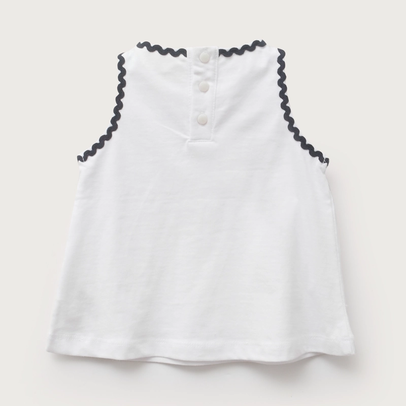 POLERA BLANCA DETALLES INFANT NIÑA - 3