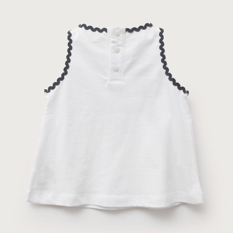 POLERA BLANCA DETALLES INFANT NIÑA - 4