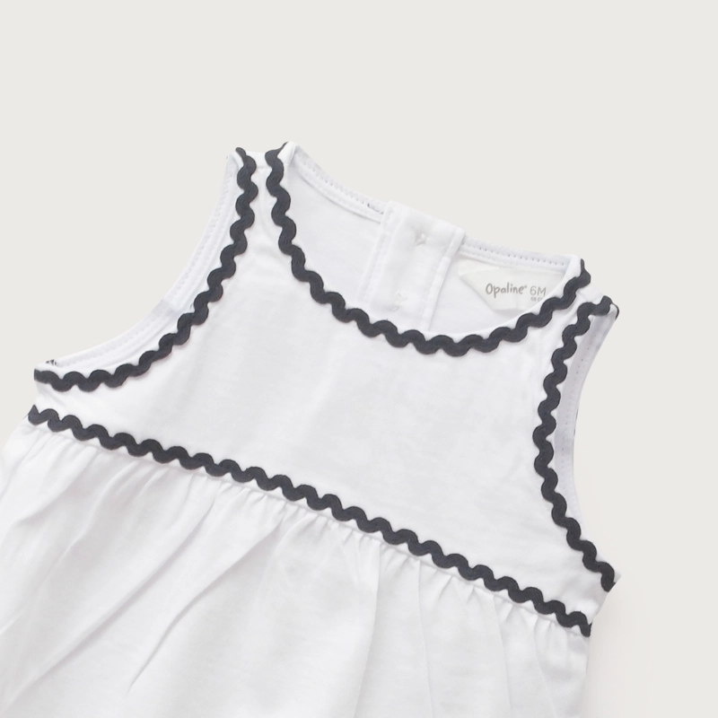POLERA BLANCA DETALLES INFANT NIÑA - 4