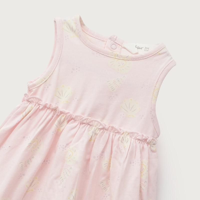 VESTIDO ROSADO CLARO BEBE NIÑA - 4