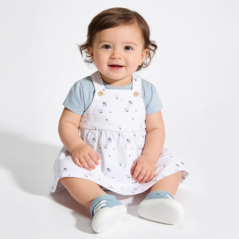 CONJUNTO CELESTE BEBE NIÑA - 2