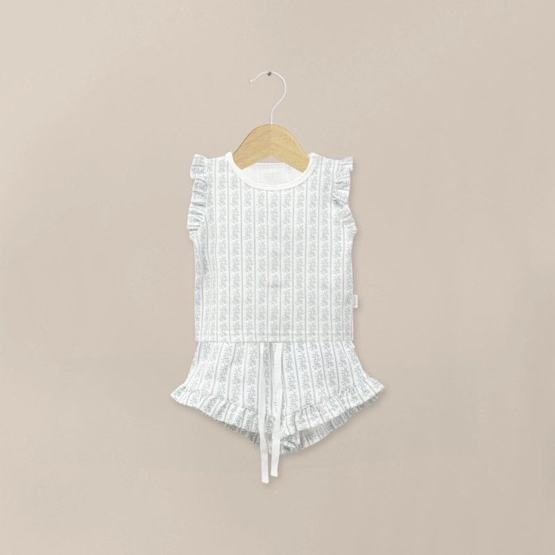 PIJAMA MANGA CORTA CELESTE INFANT NIÑA - 1