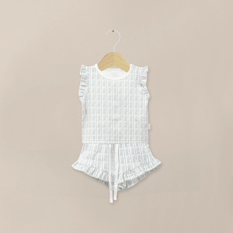 PIJAMA MANGA CORTA CELESTE INFANT NIÑA - 1