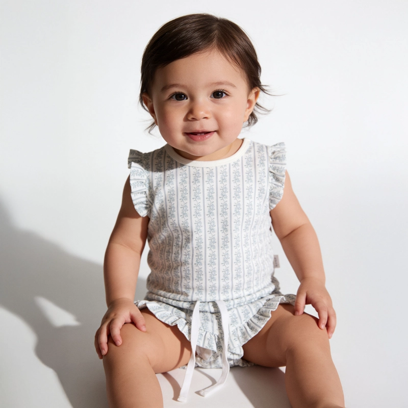 PIJAMA MANGA CORTA CELESTE INFANT NIÑA - 2