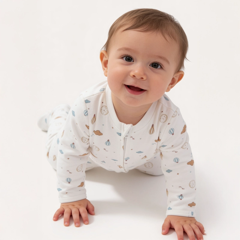 PIJAMA BEIGE BEBE NIÑO - 2
