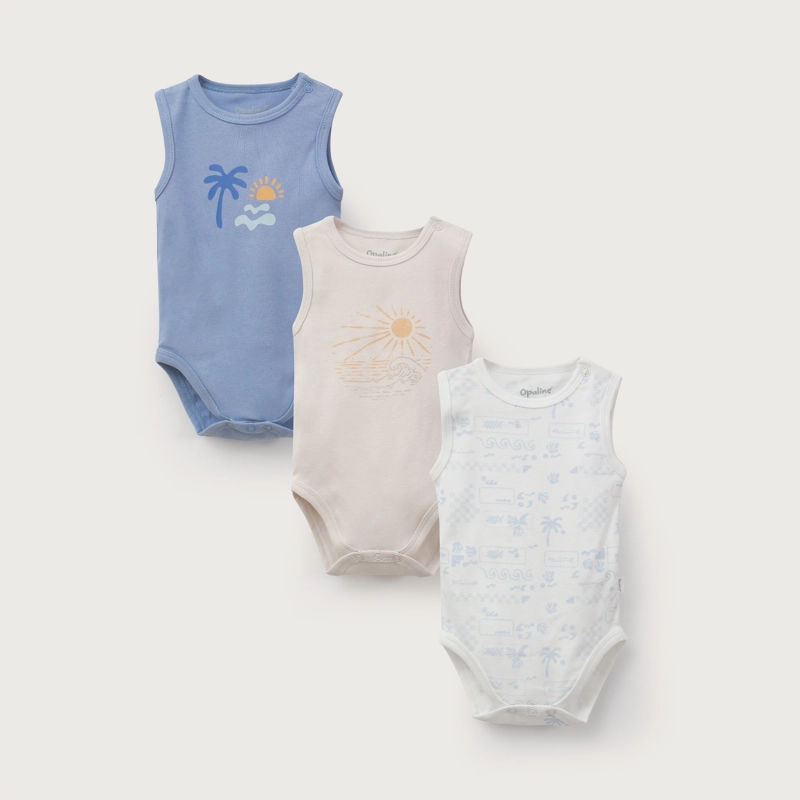PACK 3 BODIES AZUL BEBE NIÑO - 2