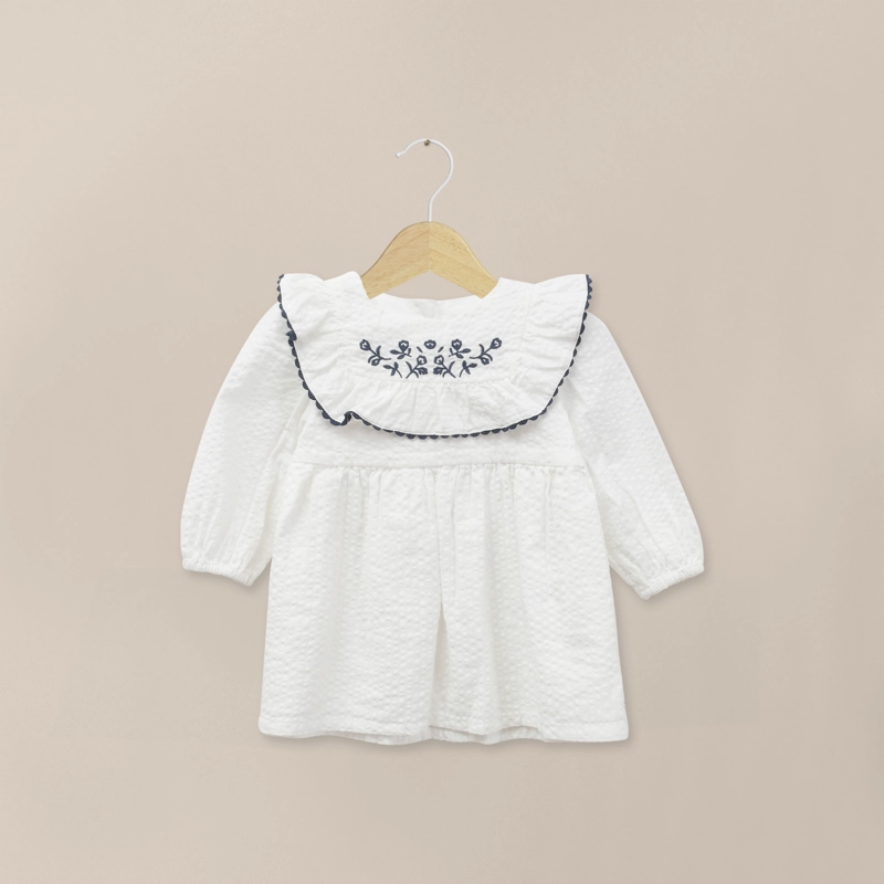 VESTIDO MANGA LARGA BLANCO INFANT NIÑA - 1