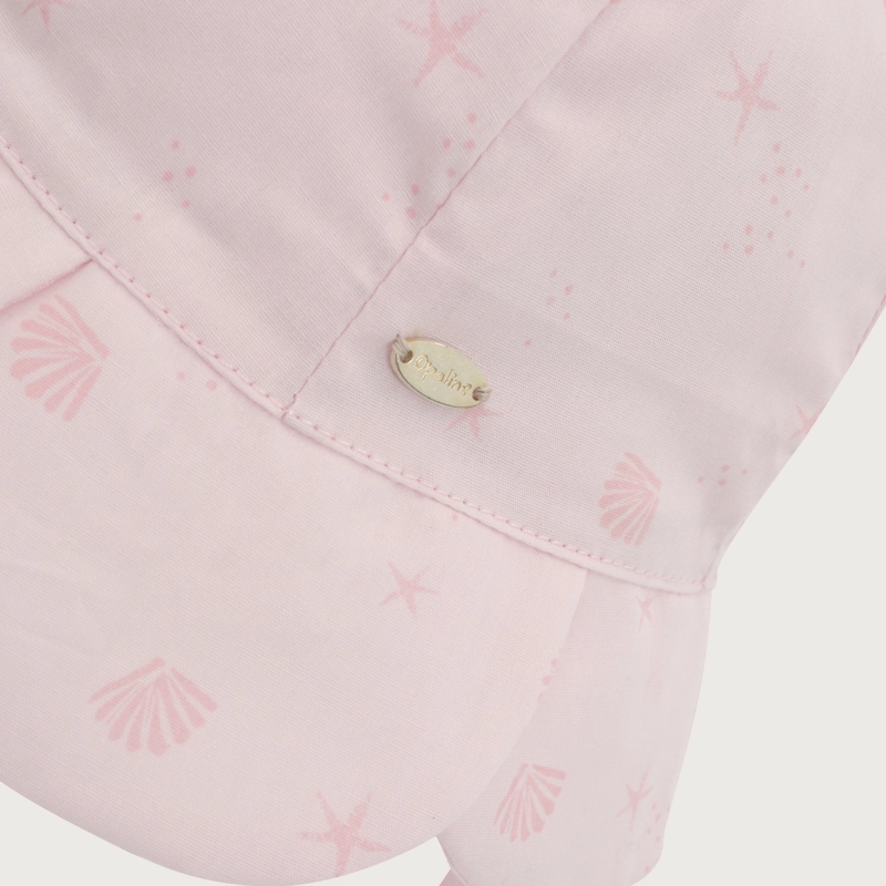 GORRO CON AMARRAS ROSADO BEBE NIÑA - 3