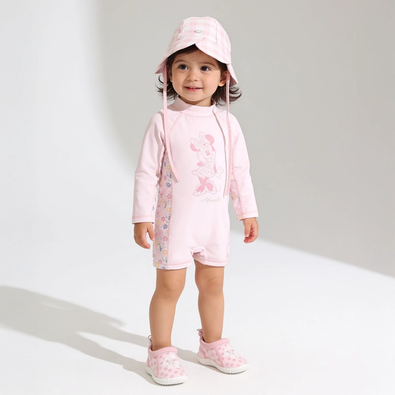 GORRO CON AMARRAS VICHY ROSADO INFANT NIÑA - 2