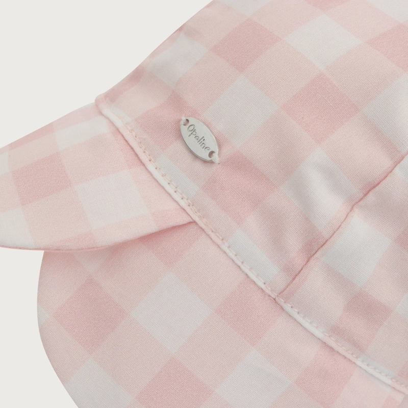 GORRO CON AMARRAS VICHY ROSADO INFANT NIÑA - 3