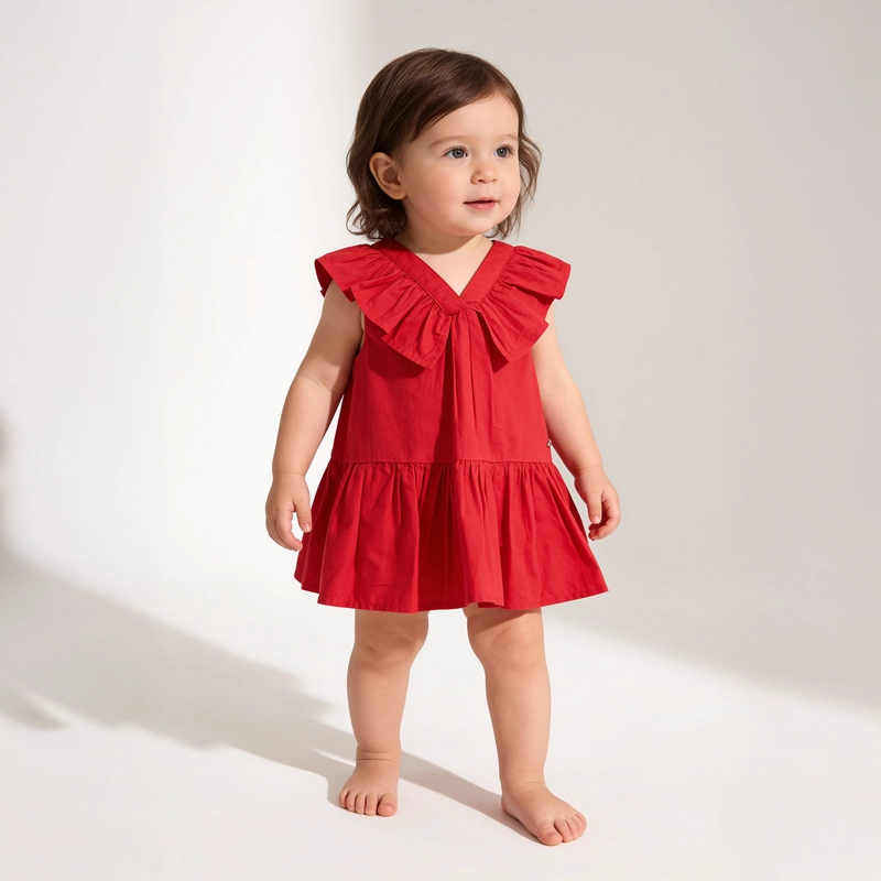 VESTIDO VUELOS ROJO INFANT NIÑA - 2