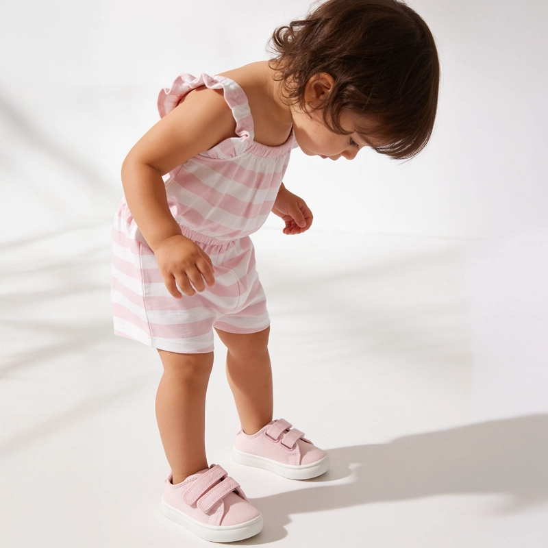 ZAPATILLA NIÑA ROSADO VELCRO - 2