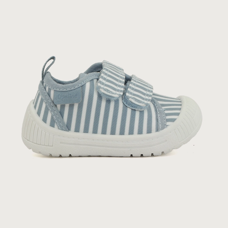 ZAPATILLA PRIMEROS PASOS VELCRO CELESTE NIÑO - 2
