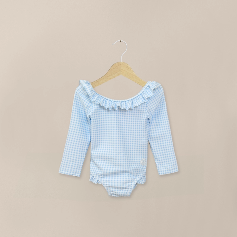 TRAJE DE BAÑO CELESTE INFANT NIÑA - 1