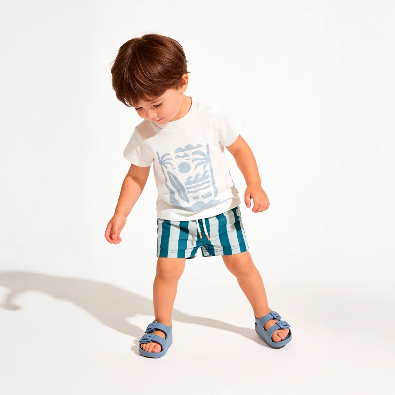 TRAJE DE BAÑO SHORT VERDE INFANT NIÑO - 2