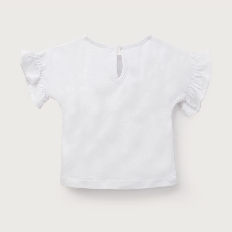 POLERA MANGA CORTA BLANCA INFANT NIÑA - 3