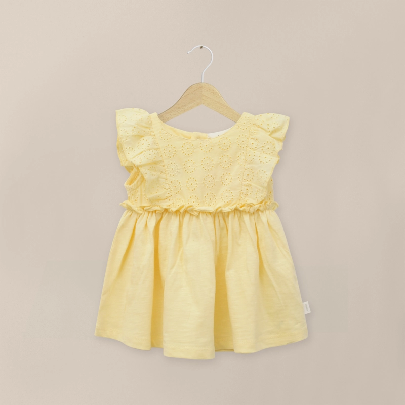 VESTIDO AMARILLO BEBE NIÑA - 1