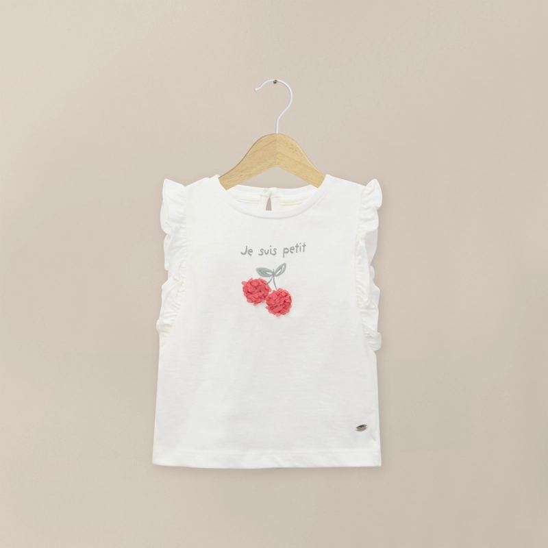 POLERA BLANCA GUINDAS INFANT NIÑA - 1