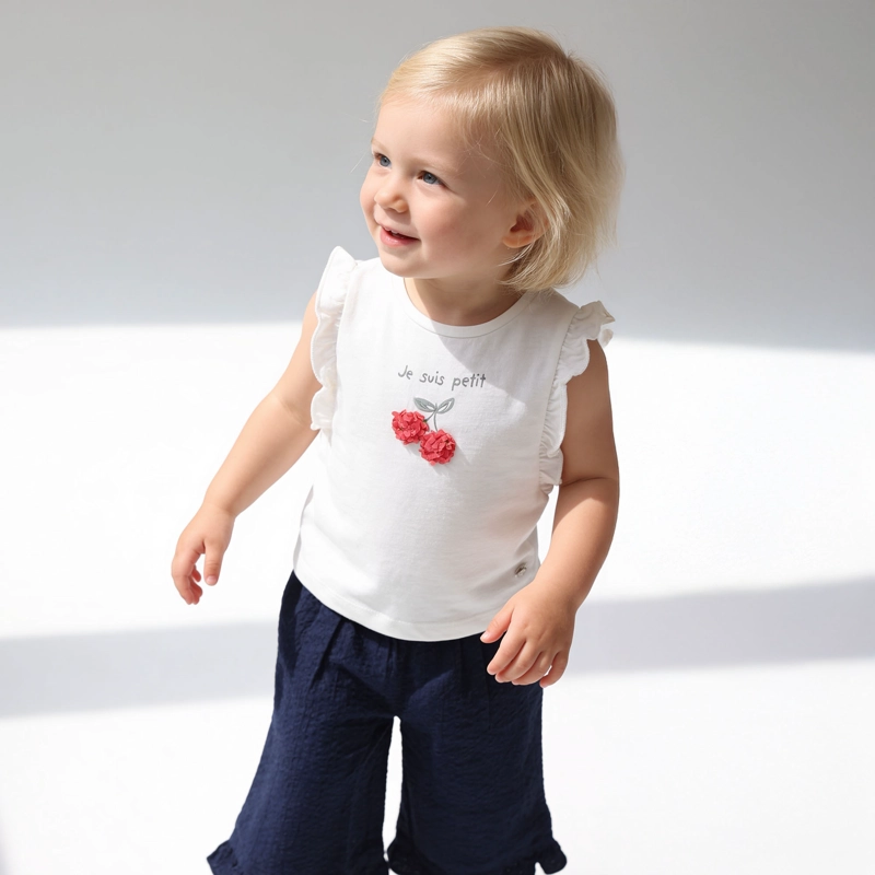 POLERA BLANCA GUINDAS INFANT NIÑA - 2