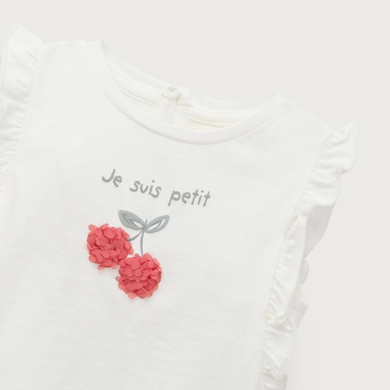 POLERA BLANCA GUINDAS INFANT NIÑA - 5