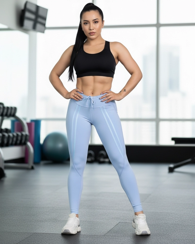 CALZA PREMIUM MUJER GYM CON LAZO FRONTAL DISEÑO EXCLUSIVO - 1