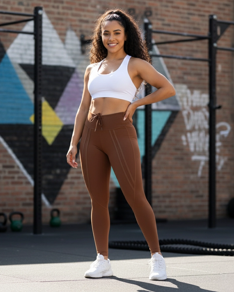 CALZA PREMIUM MUJER GYM CON LAZO FRONTAL DISEÑO EXCLUSIVO - 2