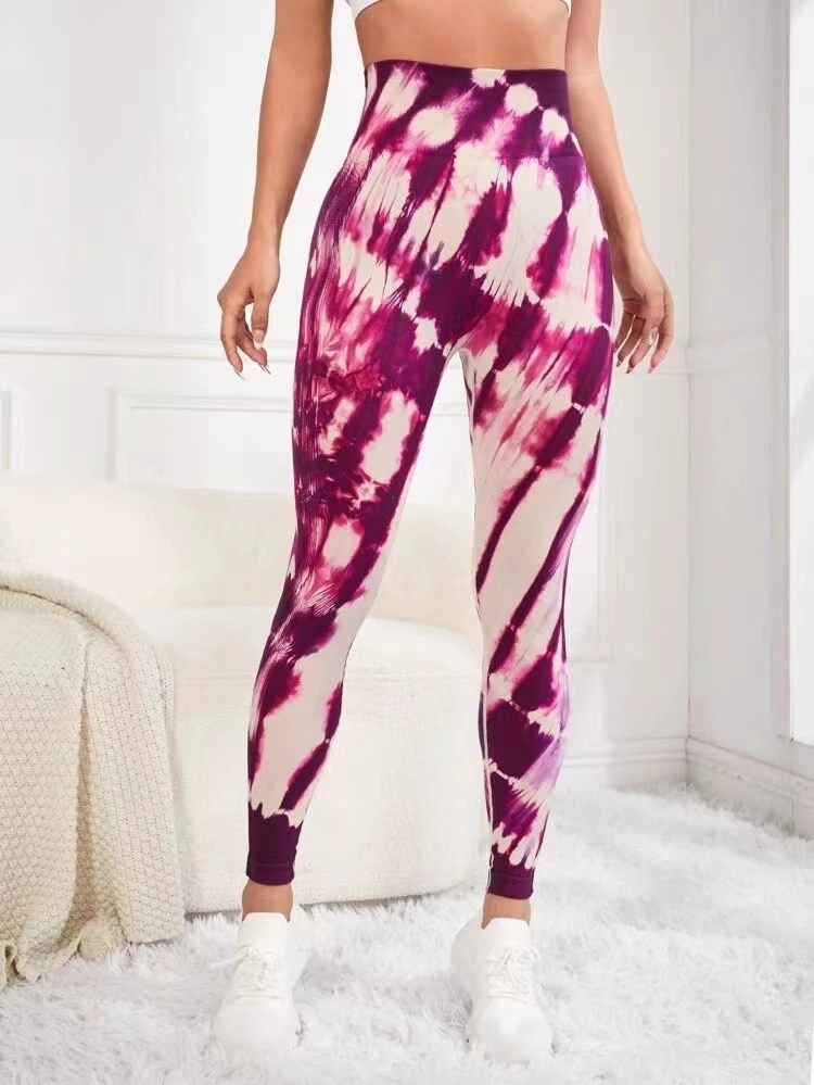 LEGGINGS MUJER DEPORTIVA MANCHADA PUSH UP SIN COSTURAS SEAMLESS - 2