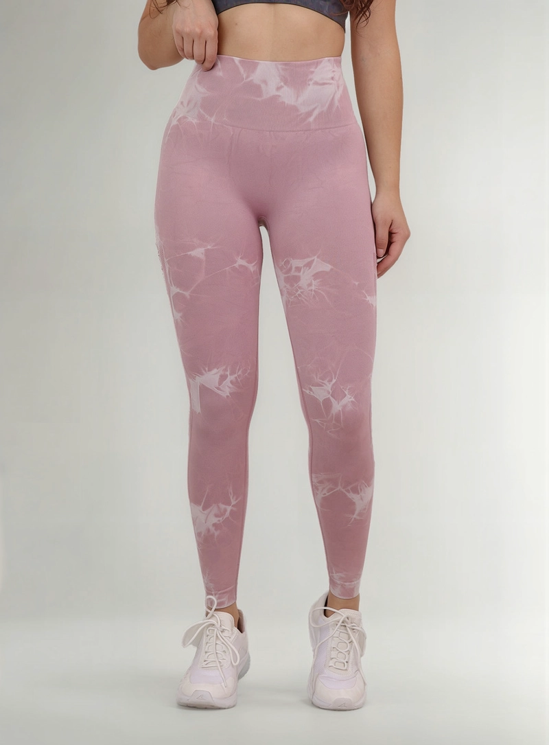 LEGGINGS MUJER TIE DYE PUSH UP SIN COSTURAS ABERTURA ESCALONADA - 2